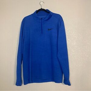 NikeRoyal Blue Quarter Zip Pullover (Size XL)